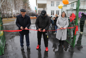 В селе Троицкое Нанайского района открылись теннисные корты