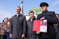 Губернатор Хабаровского края Михаил Дегтярев дал старт движению ретро-поезда 