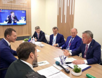 Перейти к новости Михаил Дегтярев и руководители ПАО «Газпром» обсудили ход строительства газопровода протяженностью 800 км