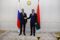 Перейти к новости Дмитрий Демешин и вице-премьер Республики Беларусь Виктор Каранкевич обсудили подходы дальнейшего укрепления сотрудничества