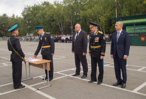 Курсантов Хабаровского пограничного института ФСБ России привели к Военной присяге